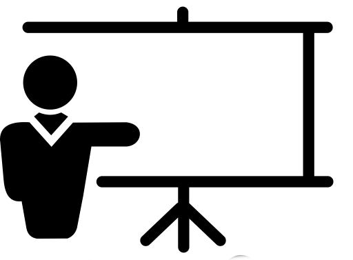 Conference icon representing workshops and educational events at 139 Olive