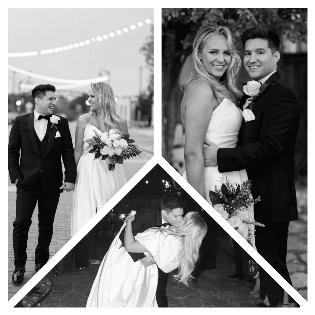 Collage of event moments showcasing celebrations at 139 Olive venue